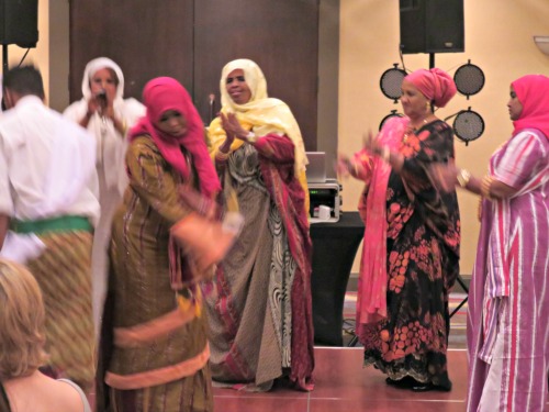 Somali folk dancers Refugee Dinner 2016