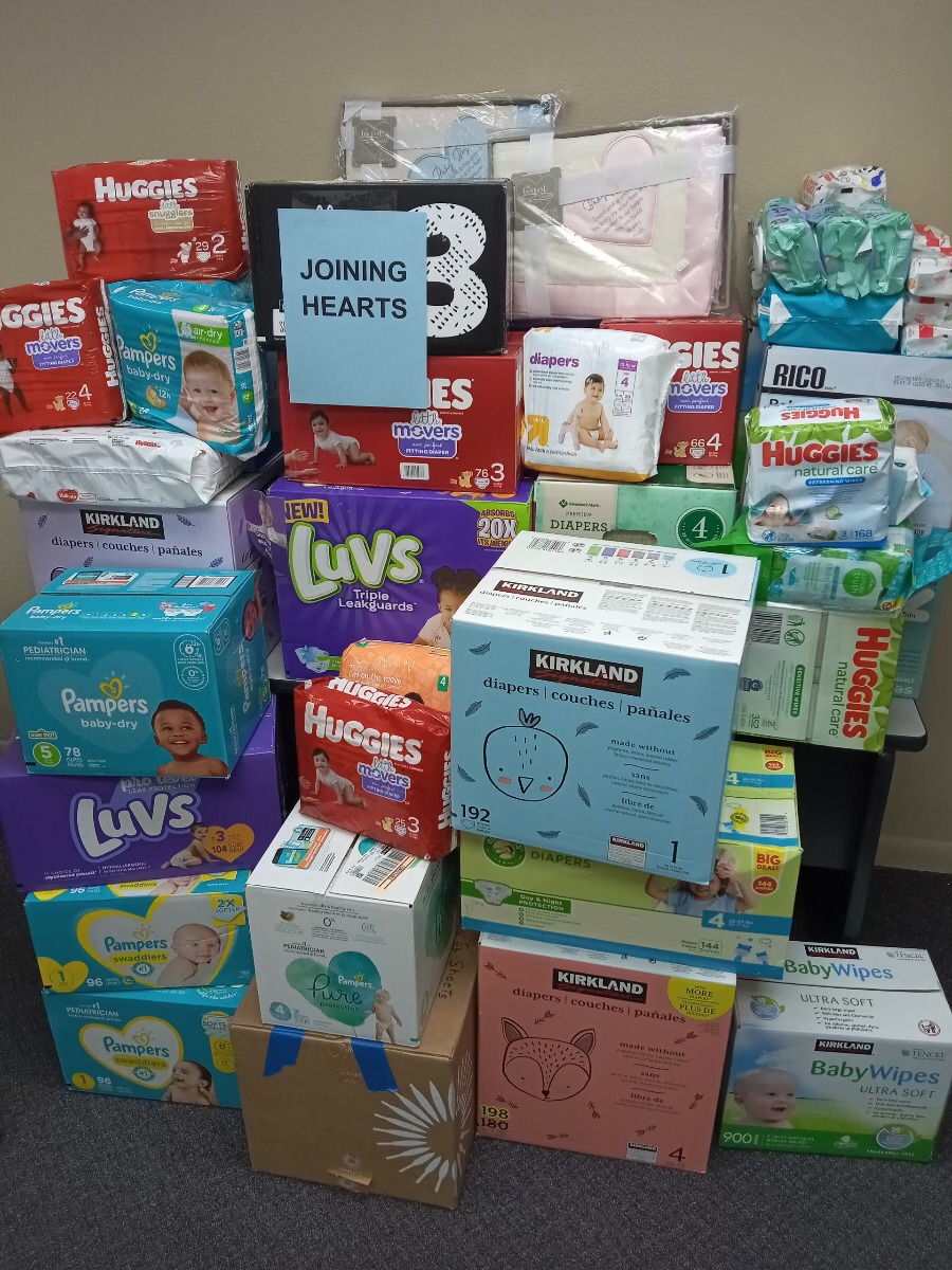 Diaper Donation Walking with Moms in Need
