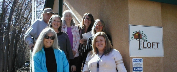 Regina Gillen, center, with group of Cottonwood Volunteers
